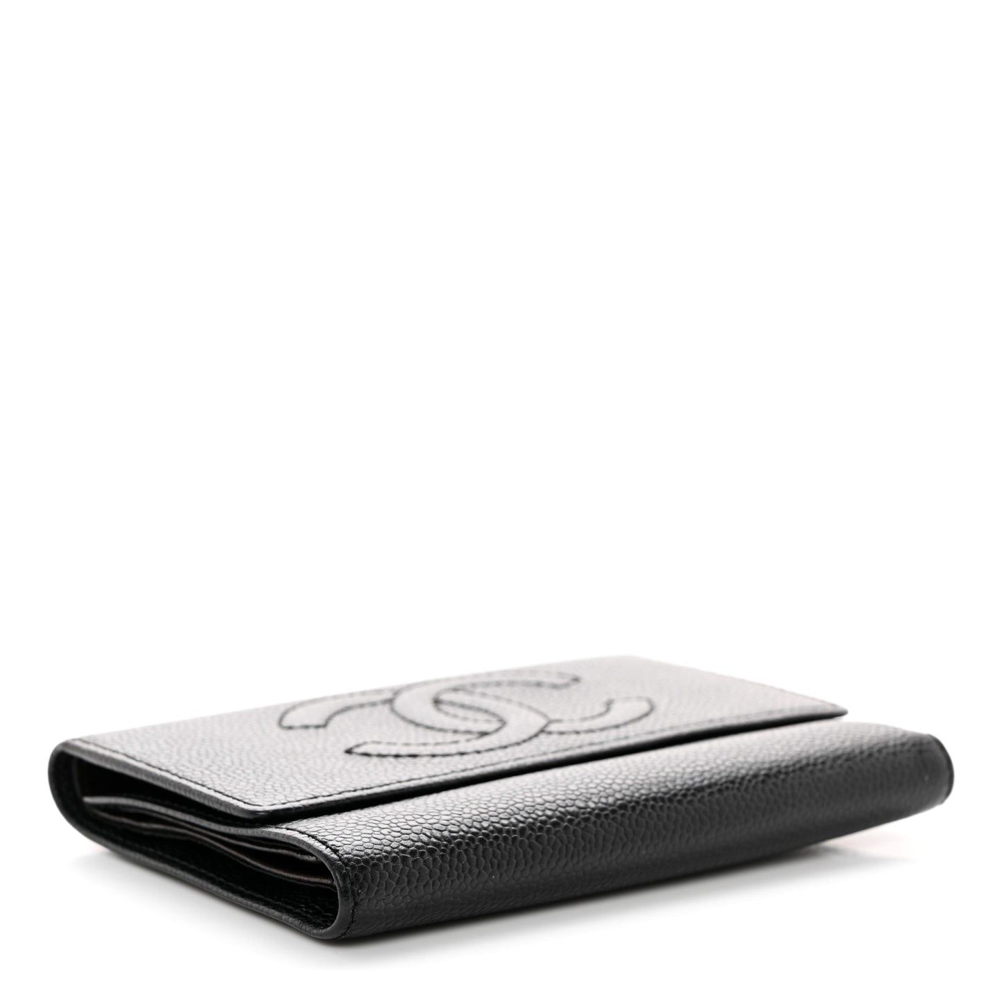 Caviar Timeless CC Flap Wallet Black