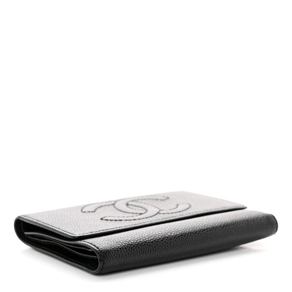 Chanel Caviar Timeless CC Flap Wallet Black 4 of 9