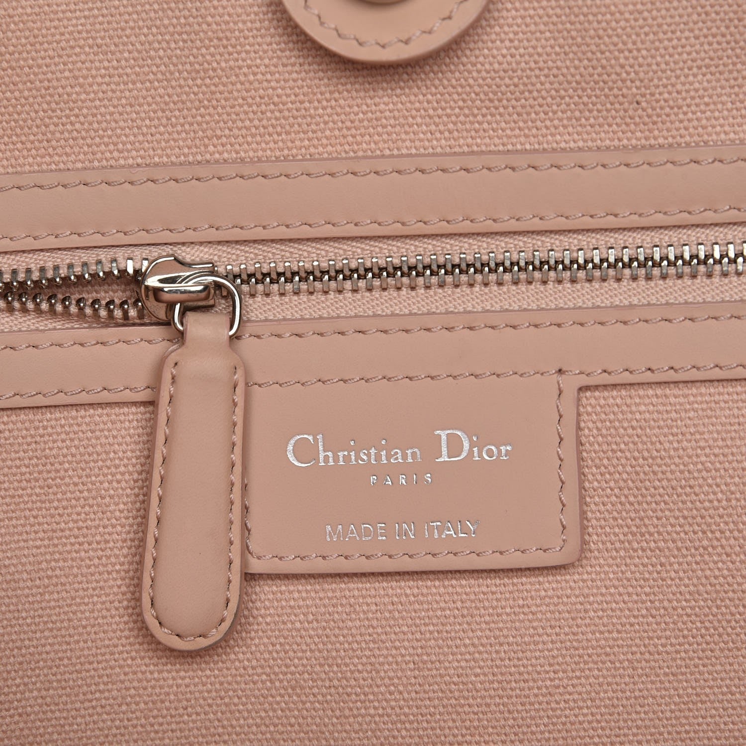 Christian Dior Coated Canvas Cannage Panarea Shopping Tote Rosato 6 of 8