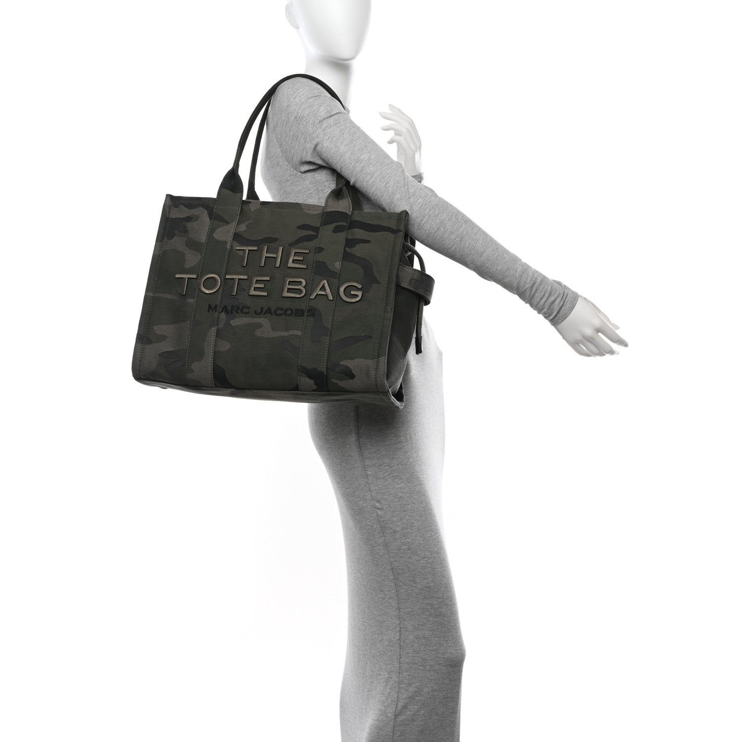 Marc Jacobs Canvas Camouflage Large The Tote Bag Khaki 2 of 15