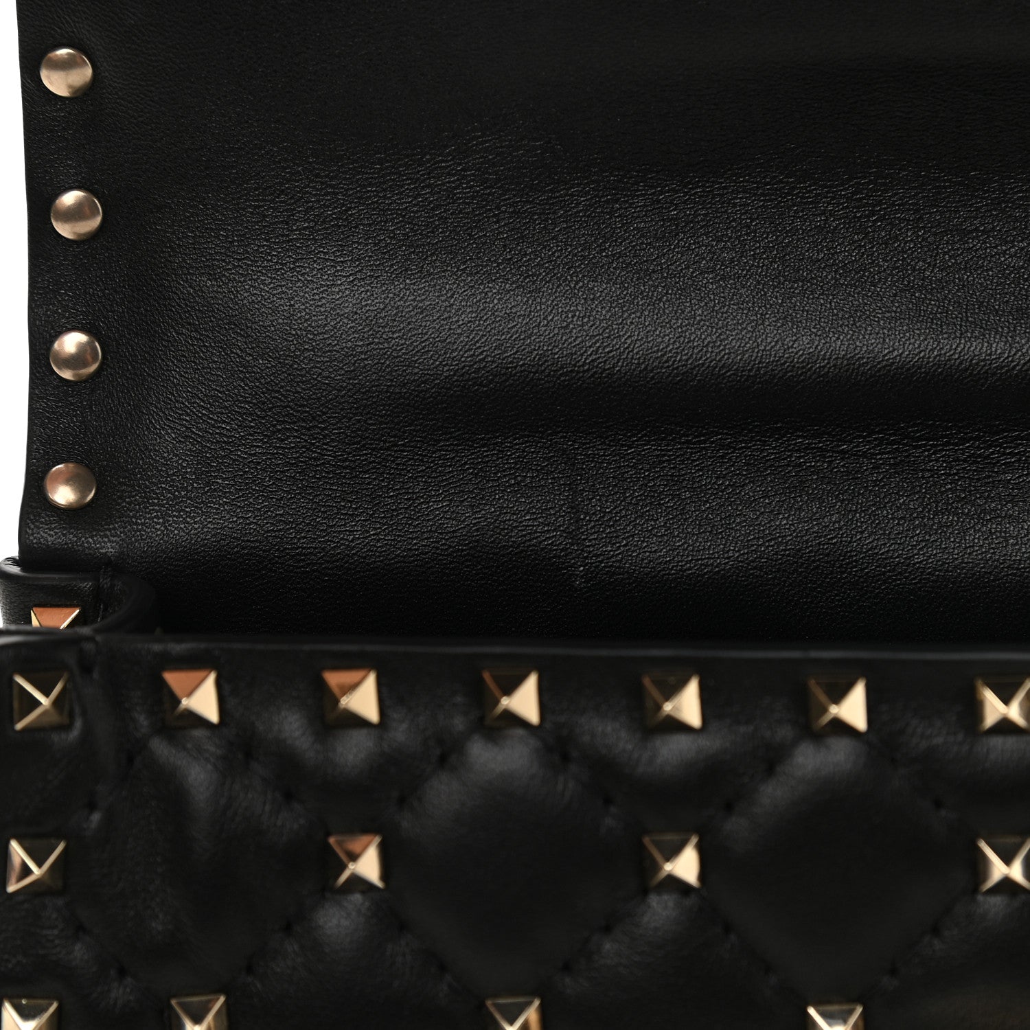 Valentino Garavani Lambskin Small Rockstud Spike Shoulder Bag Black 9 of 9
