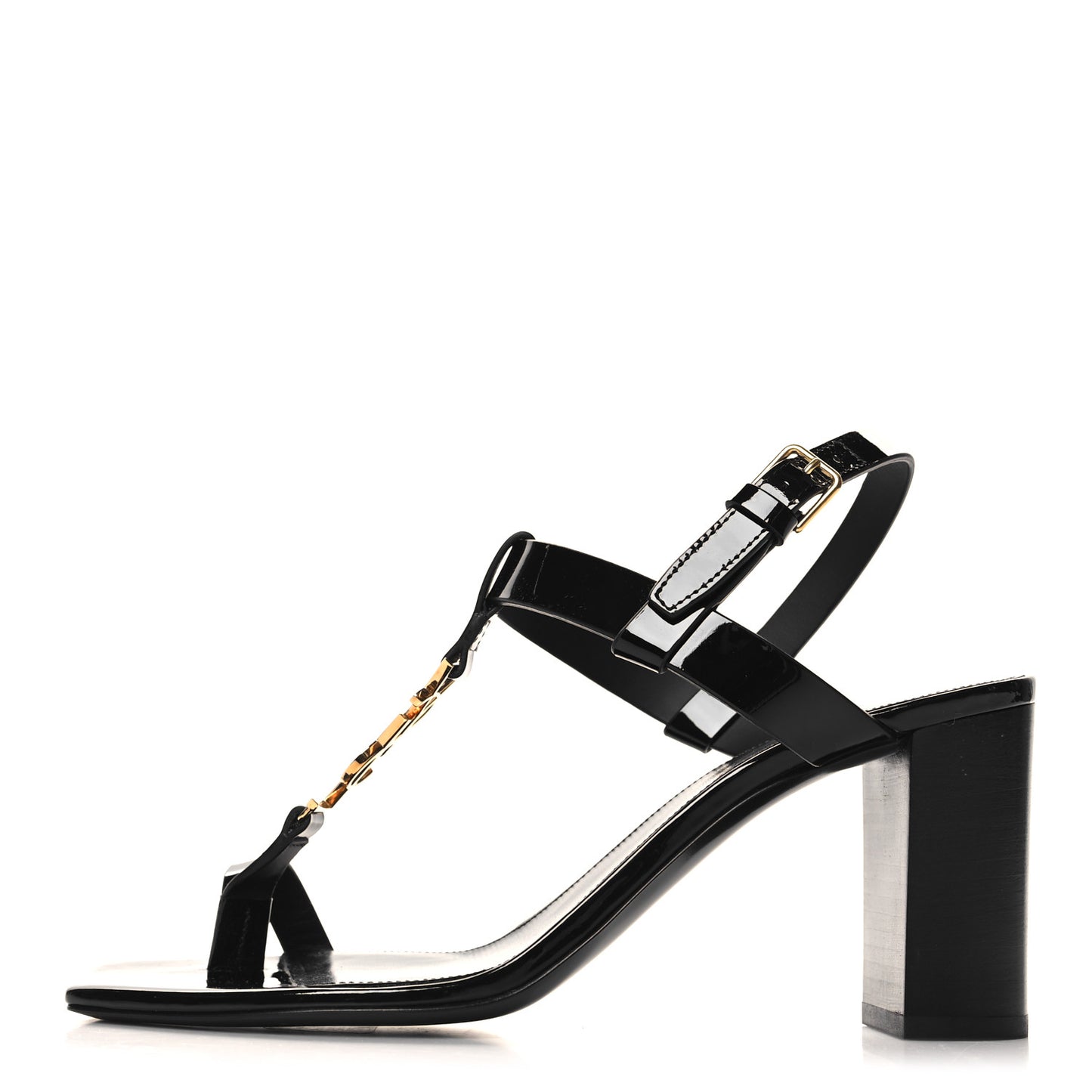 Calfskin Cassandra 75 Sandals 38 Black