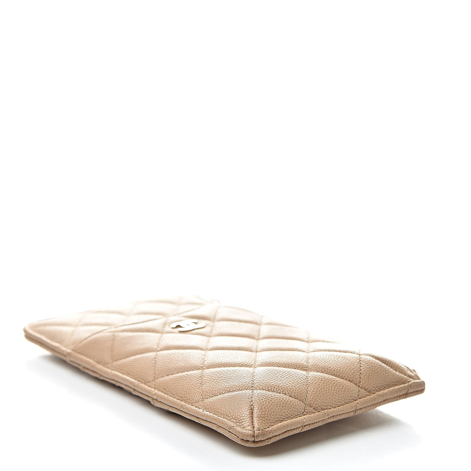 Chanel Caviar Quilted Classic iPhone Pouch Beige 4 of 8