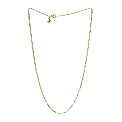 David Yurman 18K Yellow Gold 1.7mm Box Chain Necklace 16" 3 of 5