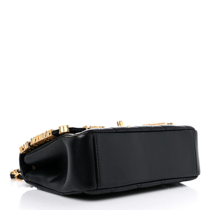 Chanel Lambskin Enamel Strass Quilted Mini Paris Monaco Flap Black 4 of 11