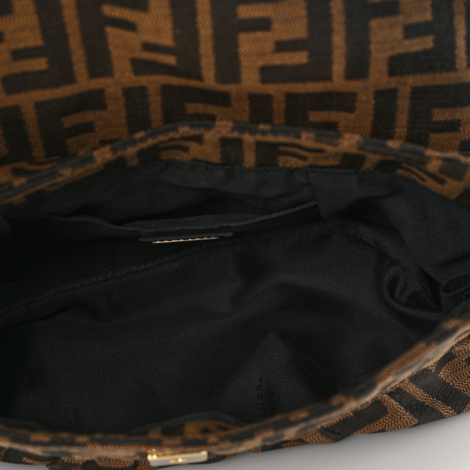 Fendi Zucca Sequin Chef Shoulder Bag Tobacco 5 of 11