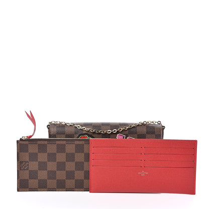 Louis Vuitton Damier Ebene LV Stories Pochette Felicie Chain Wallet 11 of 12