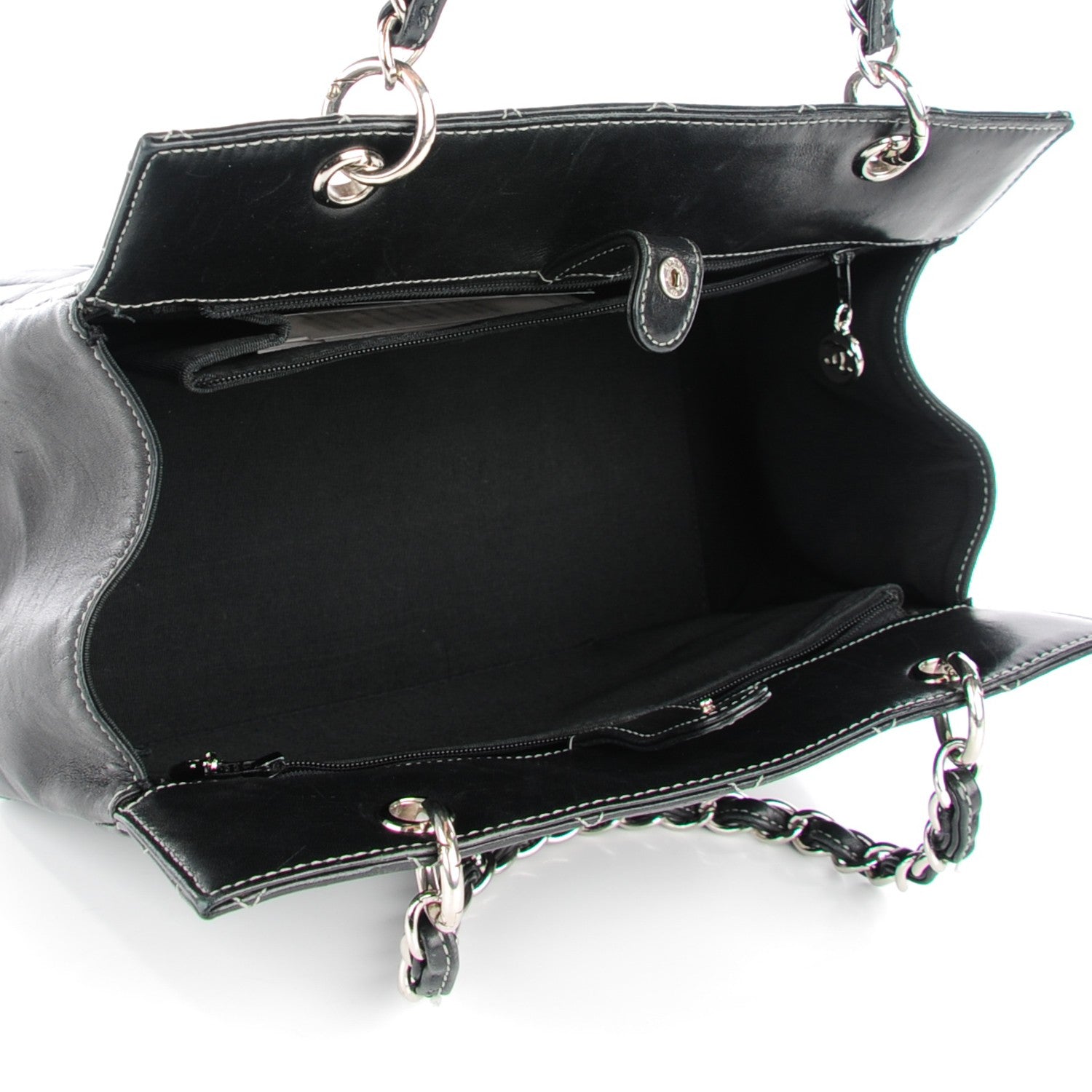 Chanel Lambskin Quilted Petit Timeless Tote PTT Black 6 of 10