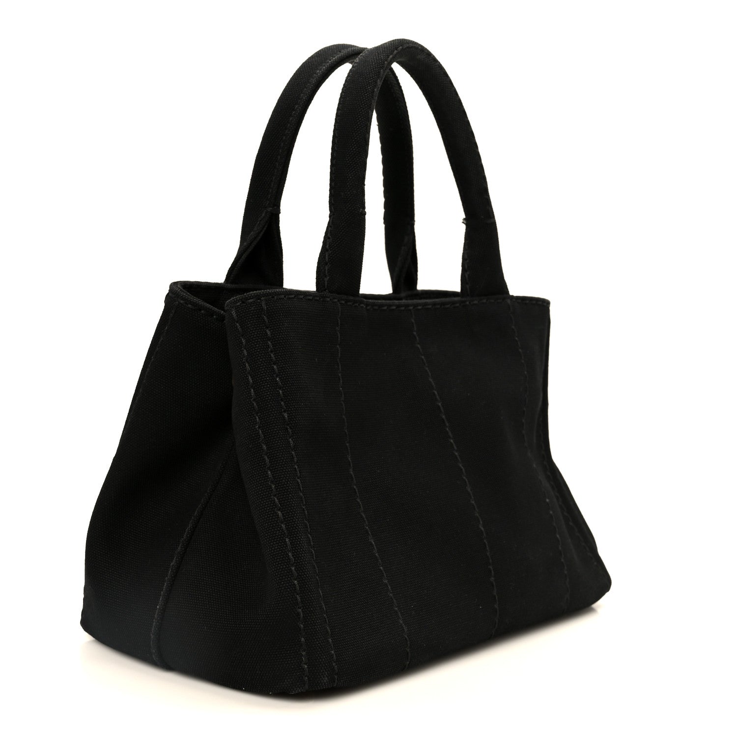 Prada Canapa Small Logo Tote Black Talco 3 of 13