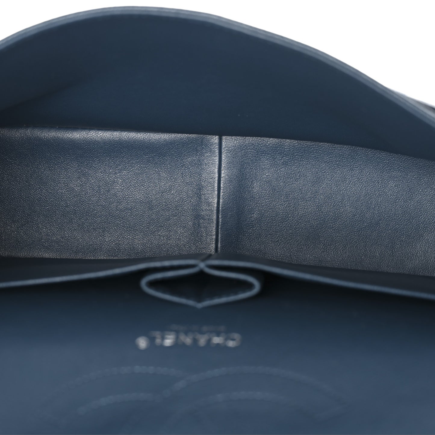 Caviar Quilted Jumbo Double Flap Blue