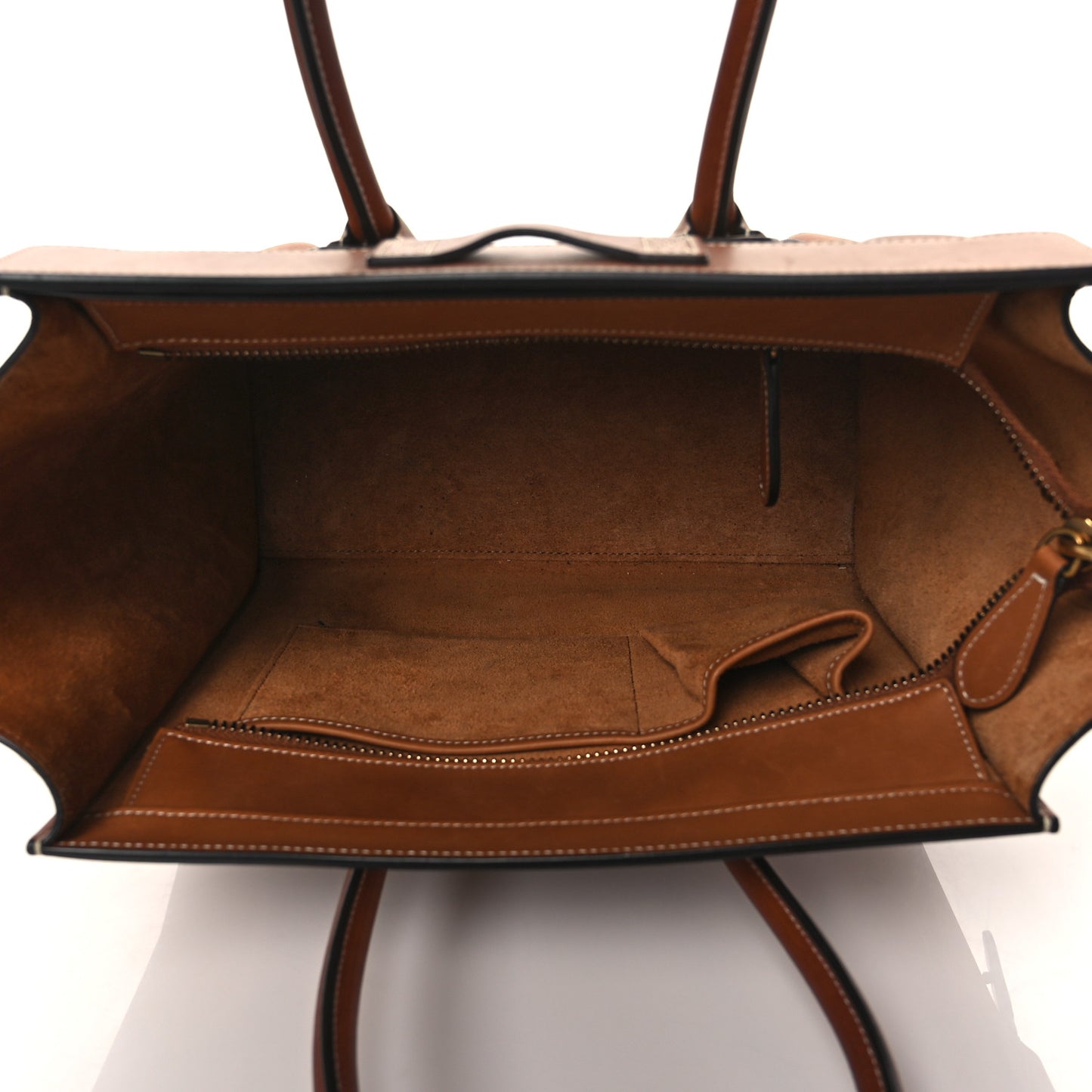 Natural Calfskin Micro Luggage Tan