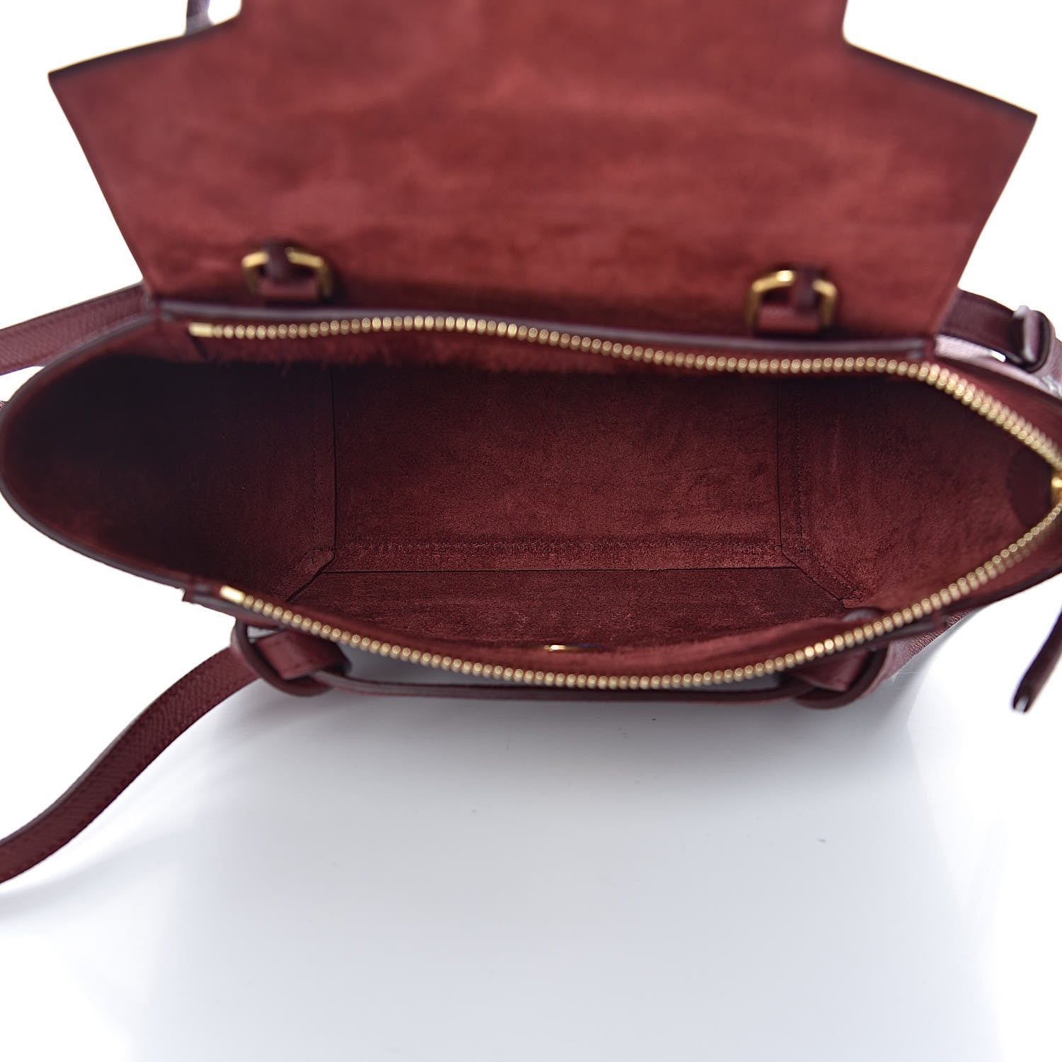 Celine Grained Calfskin Nano Belt Bag Ruby 5 of 11