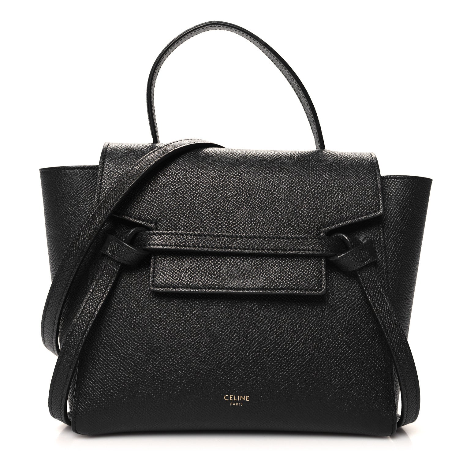 Celine Grained Calfskin Nano Belt Bag Black 1 of 12
