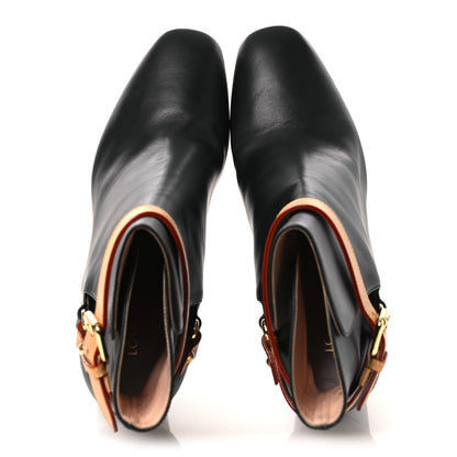 Louis Vuitton Calfskin Belted Parisienne Ankle Boots 40 Black 2 of 10