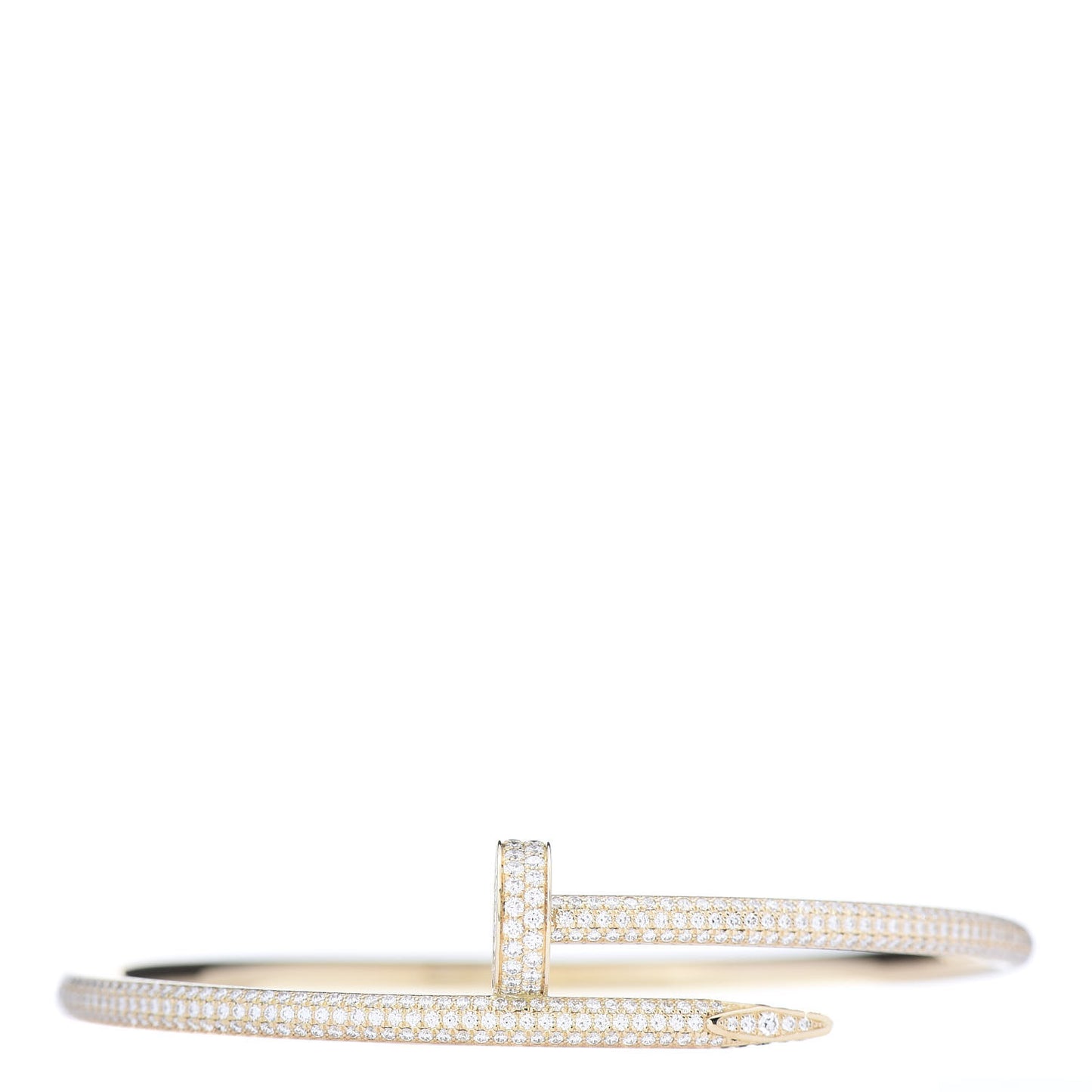 18K Yellow Gold Diamond Juste Un Clou Paved Bracelet 19