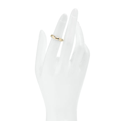 Tiffany 18K Yellow Gold Platinum Diamond 4mm Etoile Band Ring 48 4.5 2 of 5