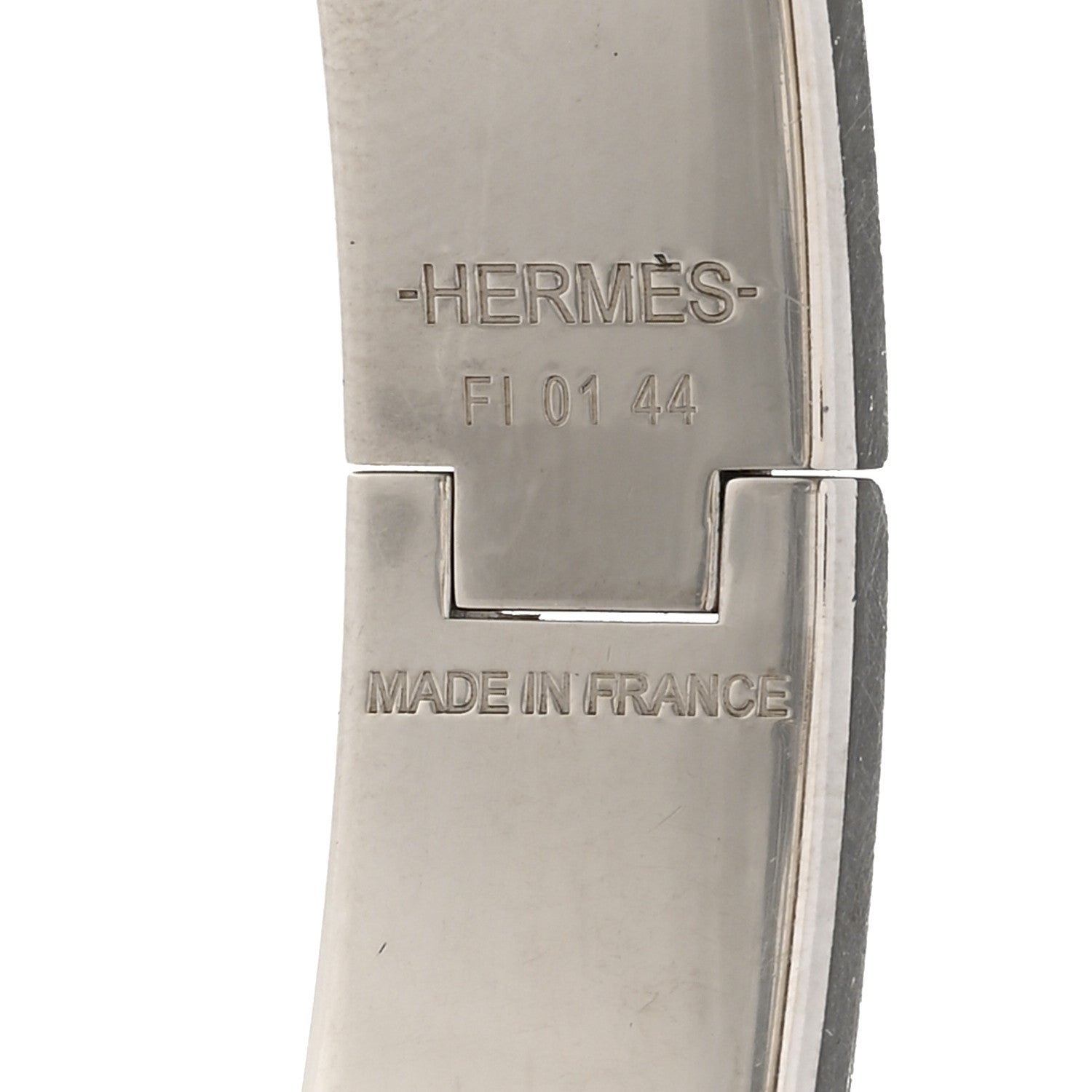 Hermes Enamel Narrow Clic Clac H Bracelet GM Dusty Rose 3 of 3