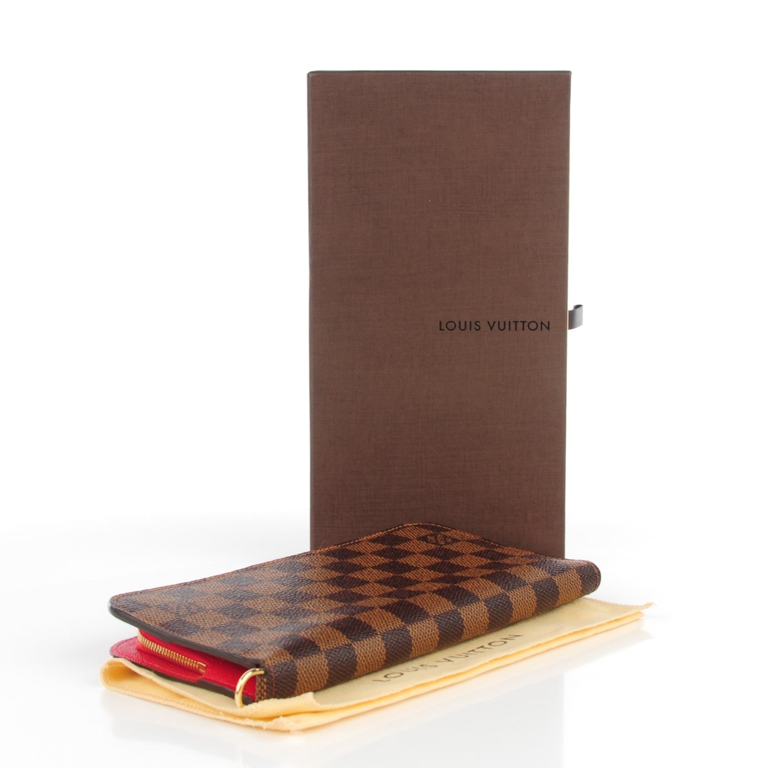 Louis Vuitton Damier Ebene Insolite Wallet Red 4 of 7