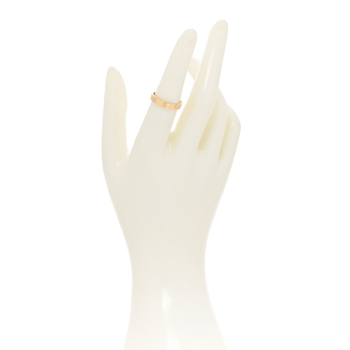 18K Yellow Gold 3.5mm LOVE Wedding Band Ring 54 6.75