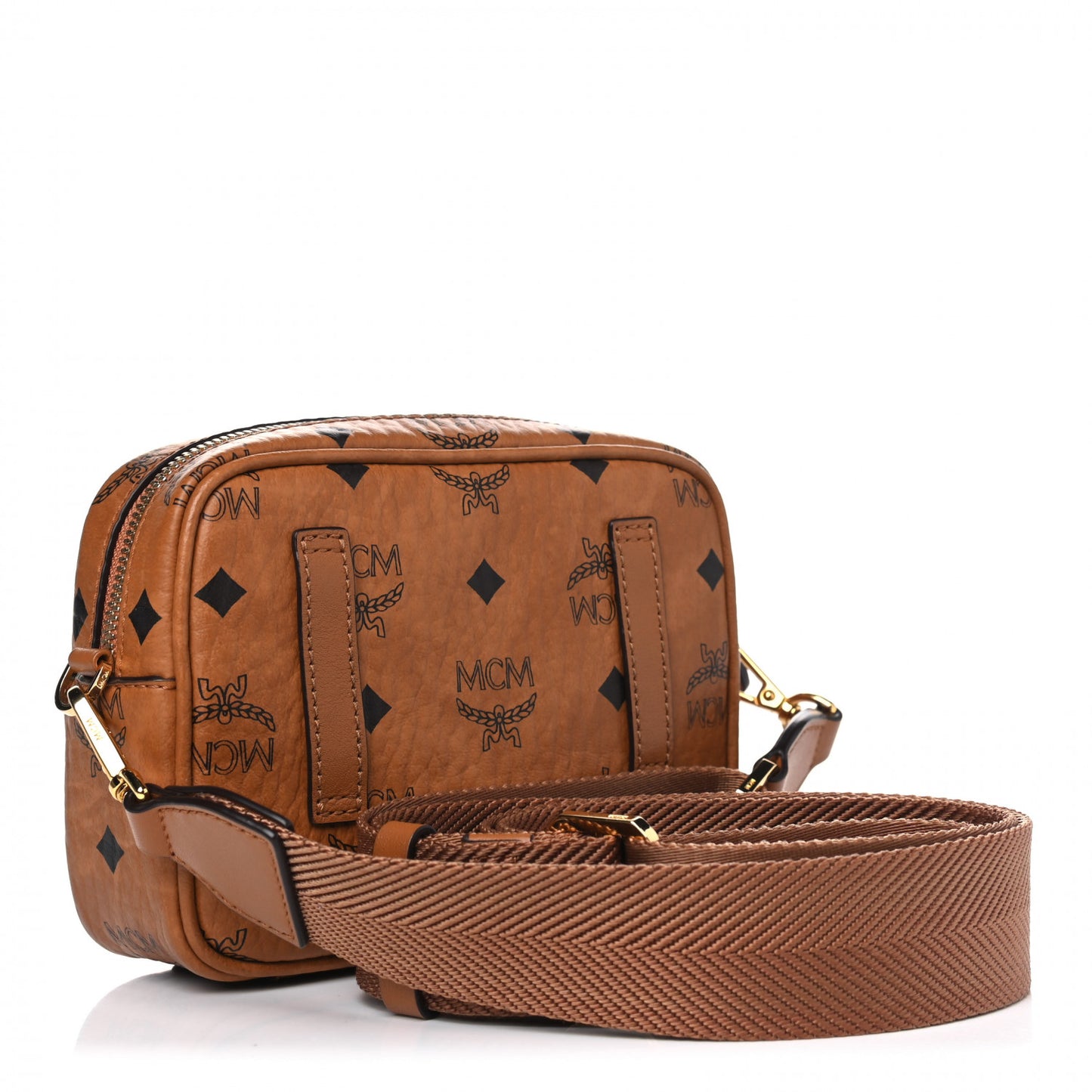 Visetos Klassik Crossbody Bag Cognac
