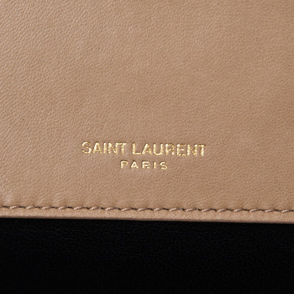 Saint Laurent Lambskin Matelasse Chevron Monogram Small Sulpice Bag Sable Beige 7 of 13