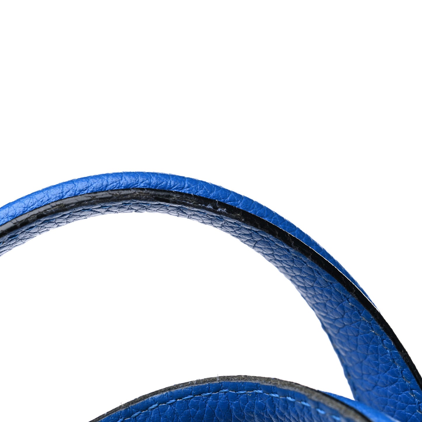 Pebbled Calfskin Large Skull Padlock Zip Around Tote Cobalt