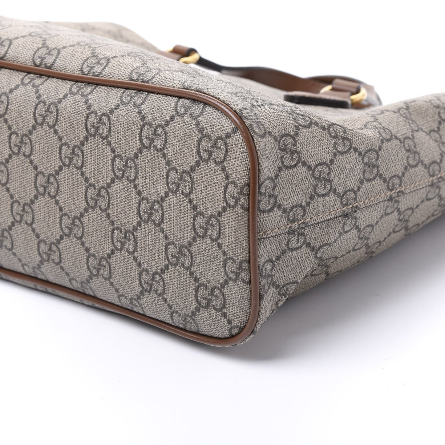 Soft GG Supreme Monogram Small Crossbody Tote Beige Cuir