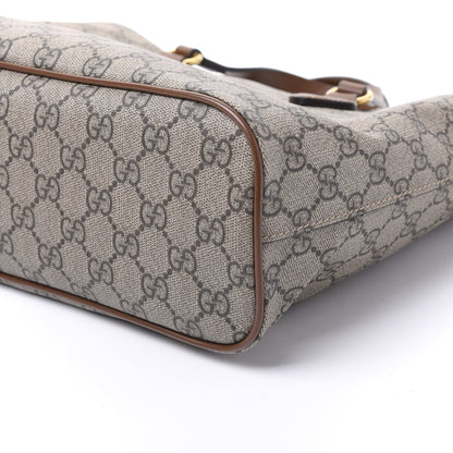 Gucci Soft GG Supreme Monogram Small Crossbody Tote Beige Cuir 6 of 9