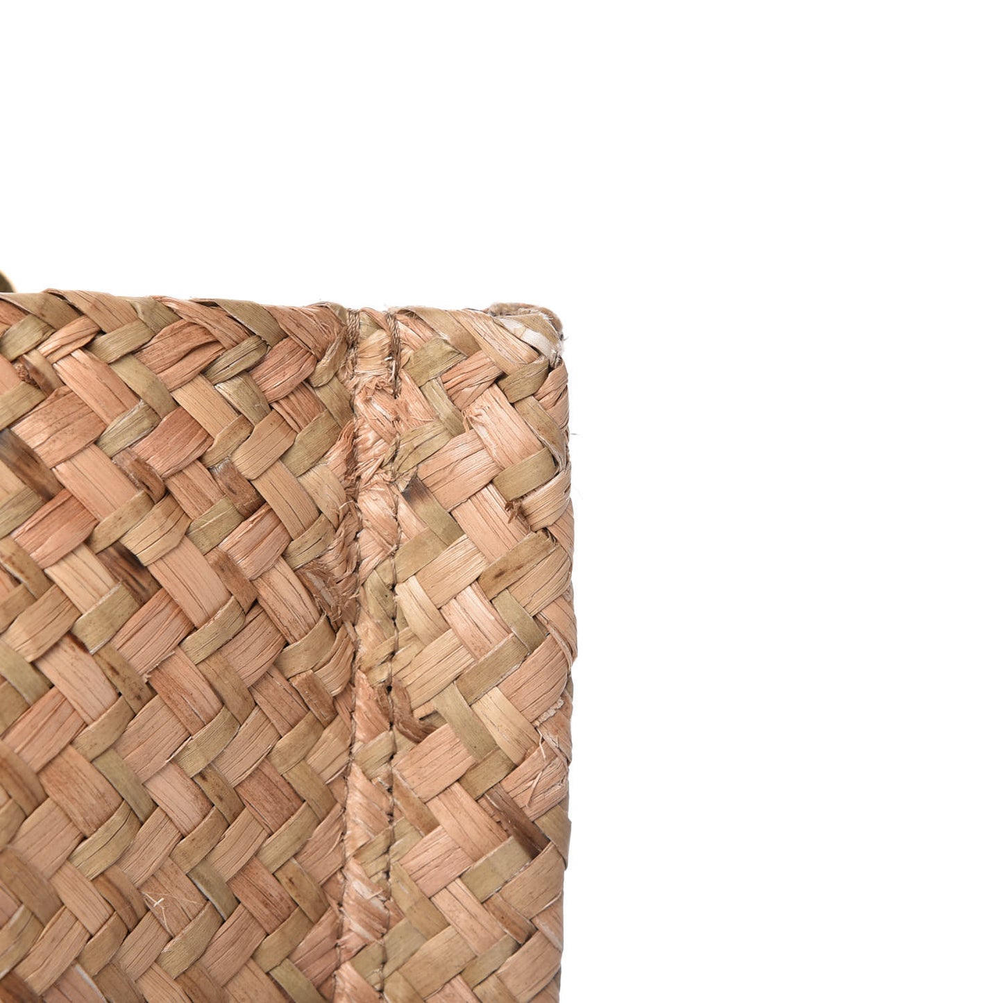 Raffia Medium Vlogo Escape Shopper Natural Black Rouge