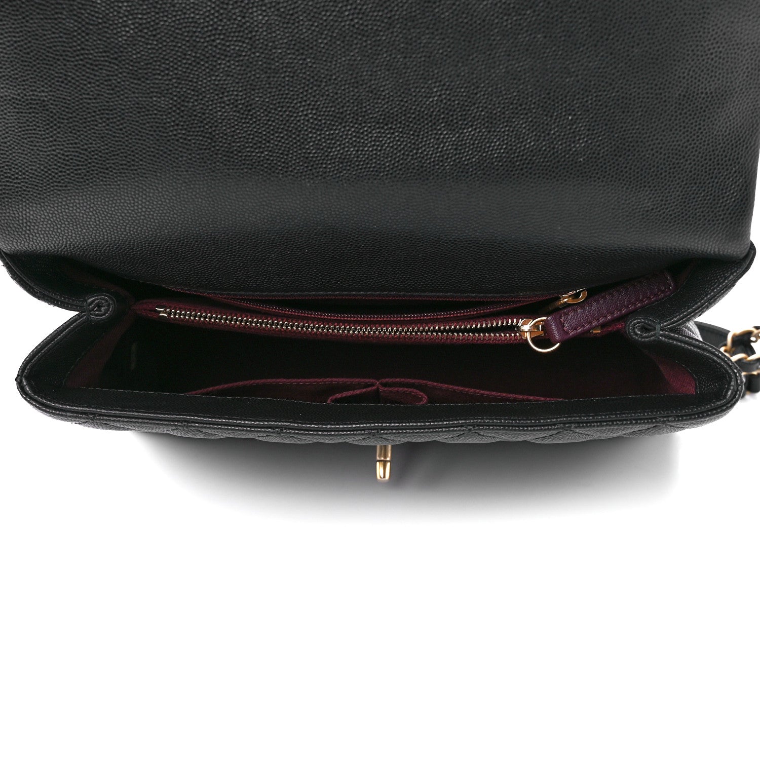Chanel Caviar Quilted Small Coco Handle Flap Black 5 of 13