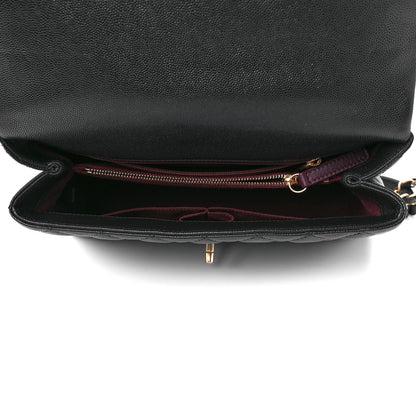 Chanel Caviar Quilted Small Coco Handle Flap Black 5 of 13