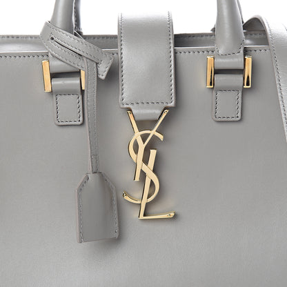 Saint Laurent Calfskin Monogram Baby Cabas Fog 9 of 9