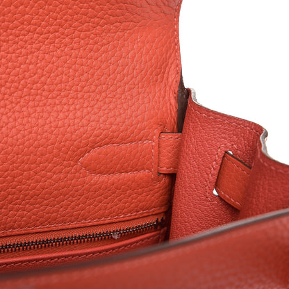 Hermes Taurillon Clemence Kelly Retourne 28 Rouge Pivoine 12 of 33