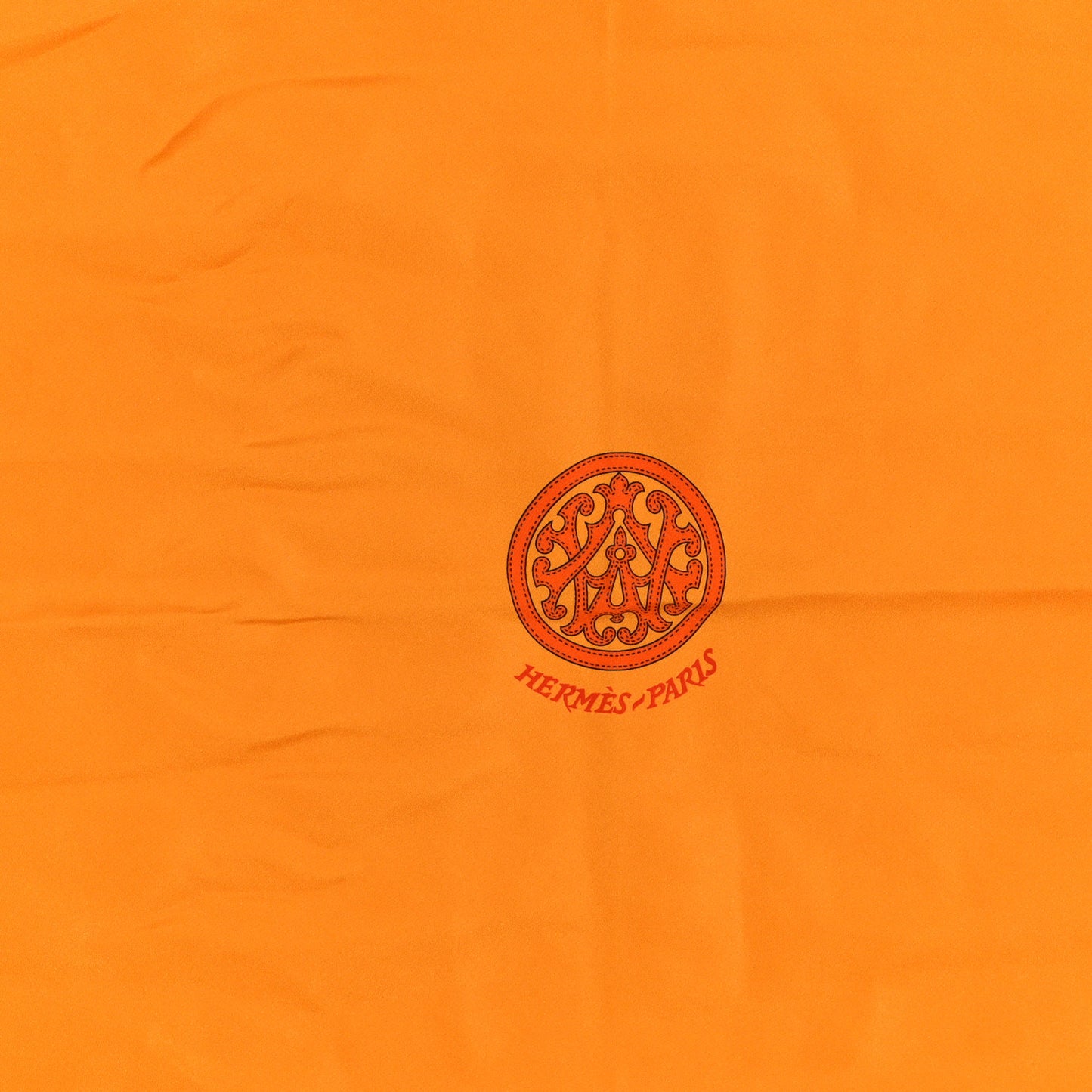 Silk Blason Losange Scarf Mangue Orange