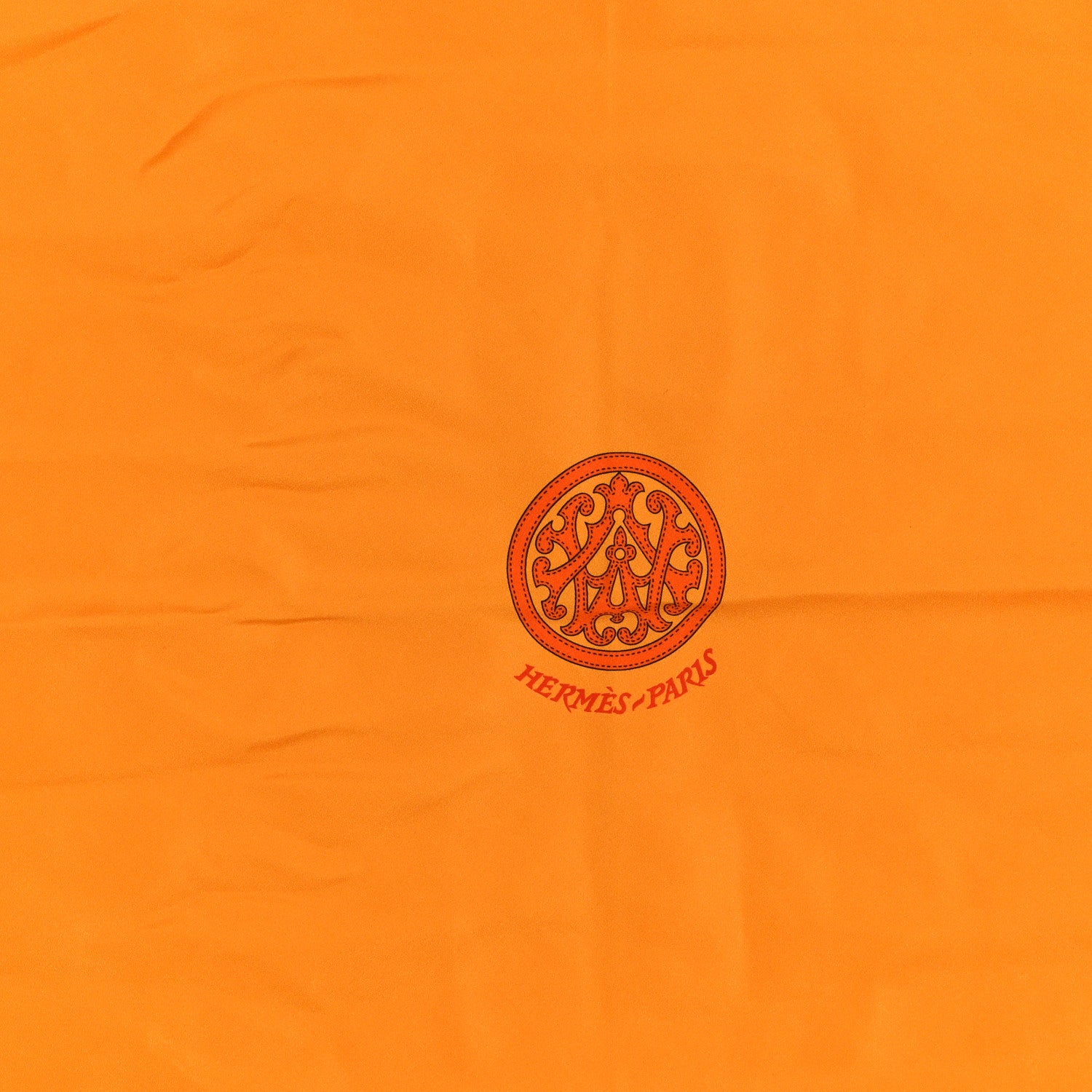 Hermes Silk Blason Losange Scarf Mangue Orange 2 of 3