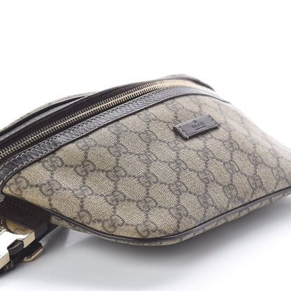 Gucci GG Supreme Monogram Belt Bag Dark Brown 8 of 10