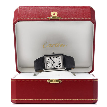 Cartier Stainless Steel Calfskin 31mm Tank Solo Automatic Watch 7 of 7