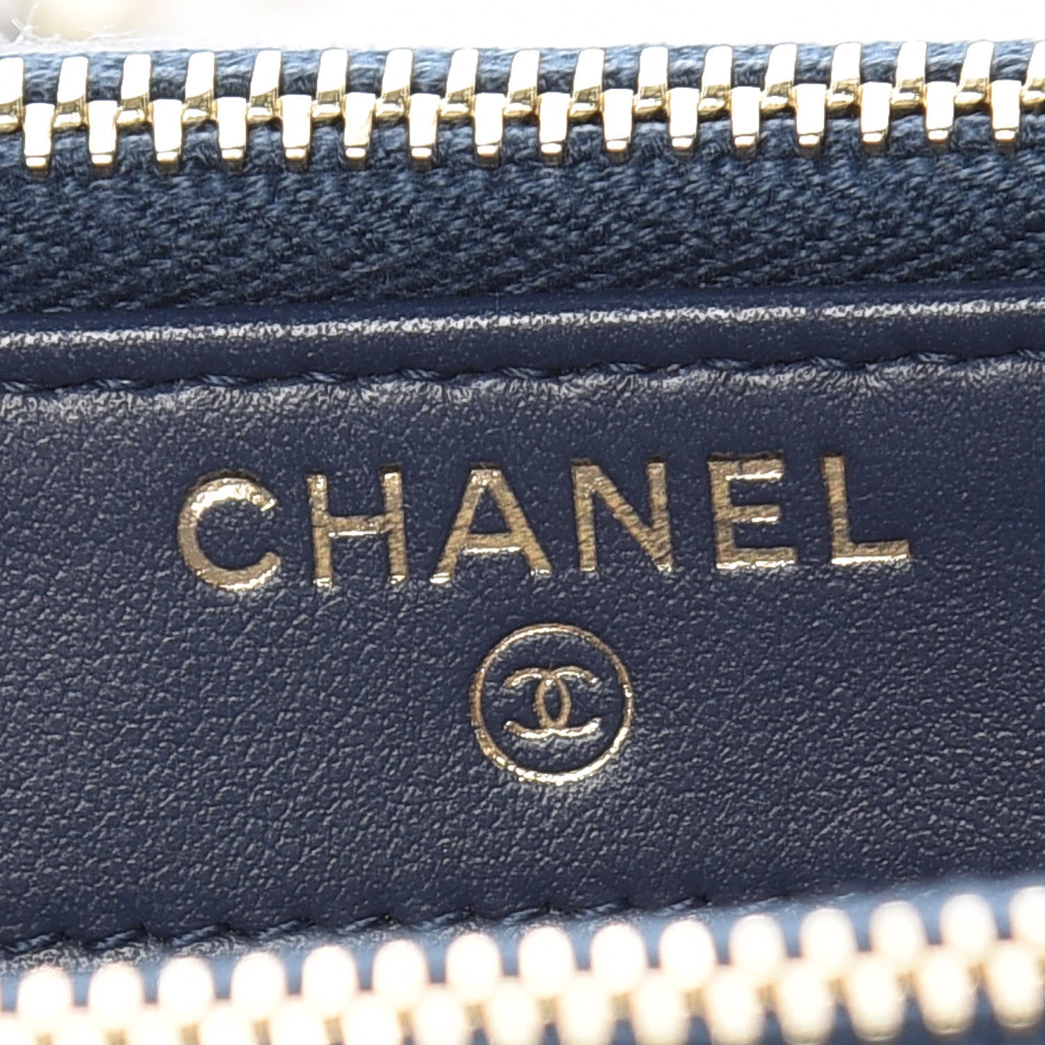 Chanel Canvas Small Deauville Clutch With Chain Blue 10 of 13