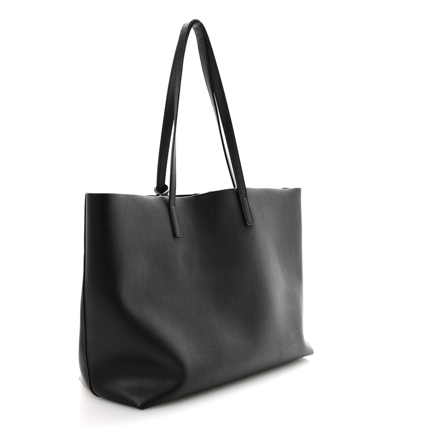 Calfskin Large Shopping Tote Black