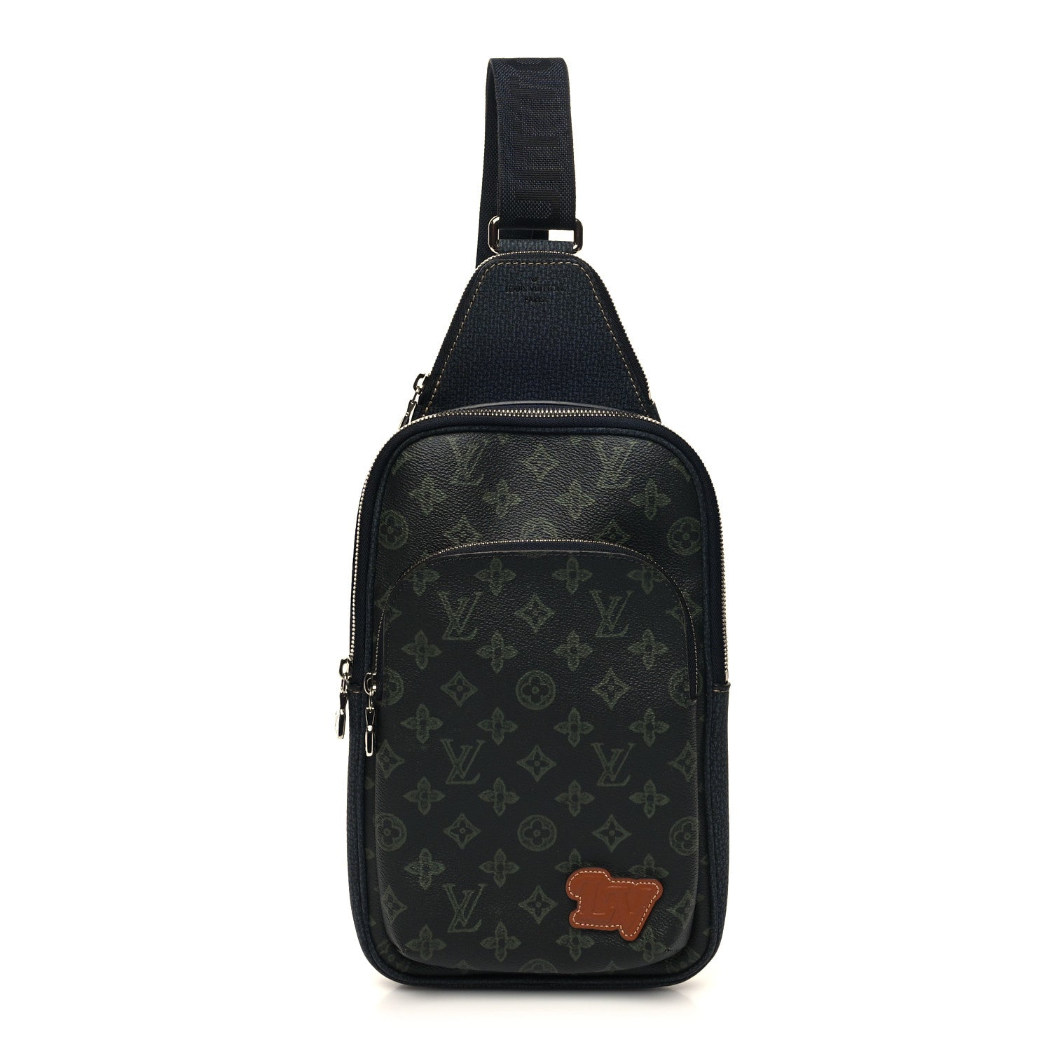 Louis Vuitton Monogram Record Fall Avenue Sling Bag Dark Green 1 of 11