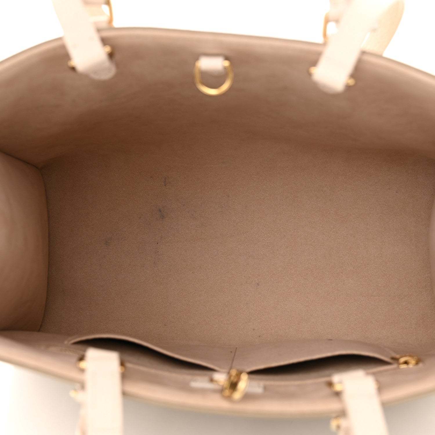 Louis Vuitton Empreinte Monogram Spring In The City Onthego MM Kaki Beige Cream 5 of 12