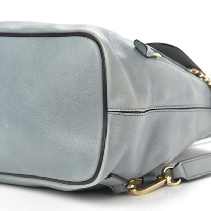 Chloe Suede Calfskin Small Faye Backpack Washed Blue 11 of 14