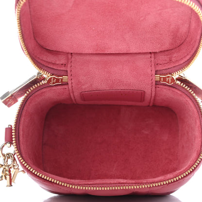 Christian Dior Lambskin Cannage Micro Vanity Case Strawberry Pink 4 of 4