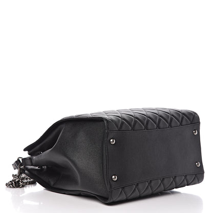 Chanel Caviar Quilted Large CC Bucket Bag Black 4 of 10