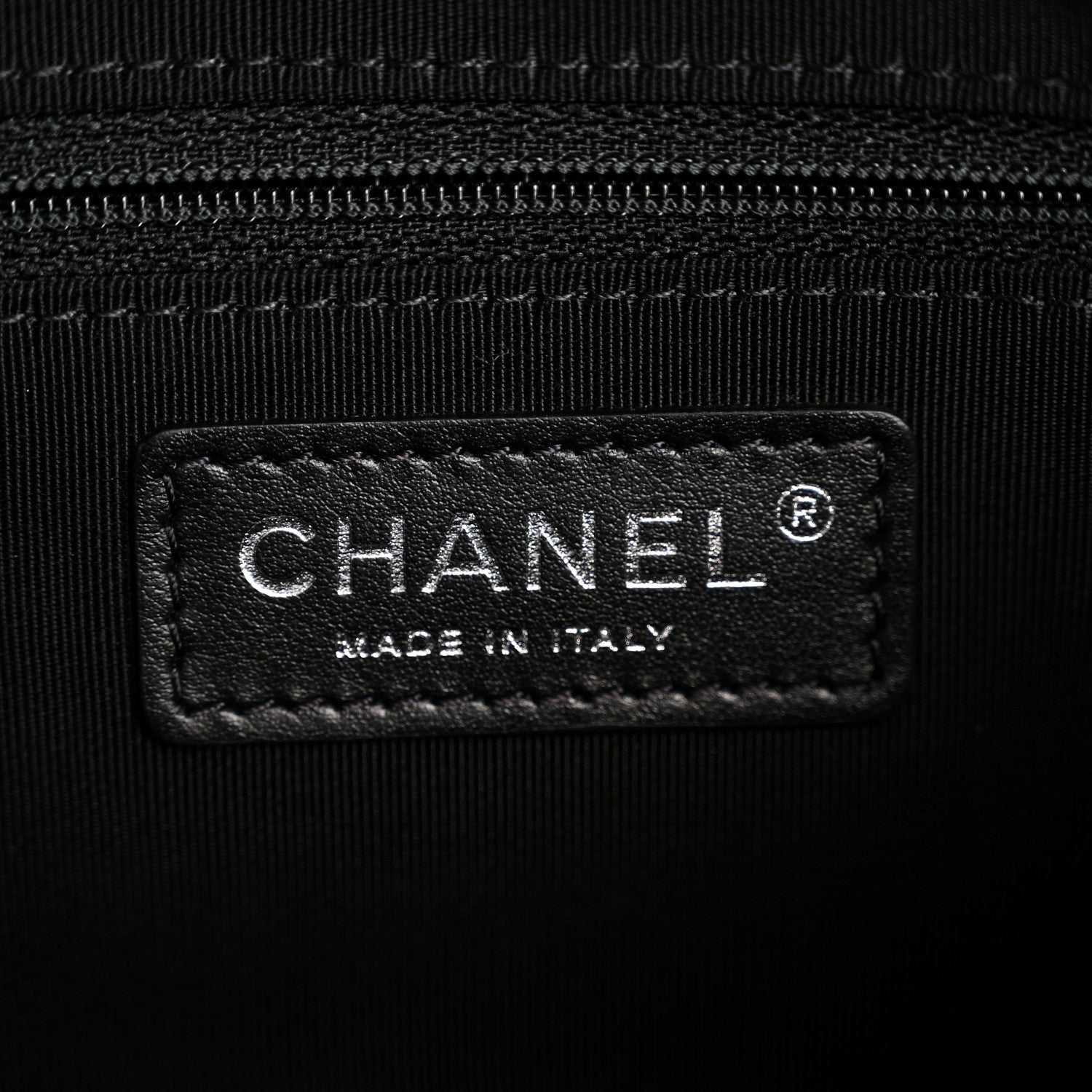 Chanel Lame Chevron Space Suit Waist Bag Black 6 of 13