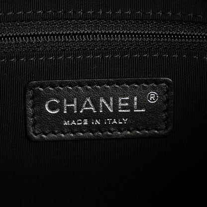 Chanel Lame Chevron Space Suit Waist Bag Black 6 of 13