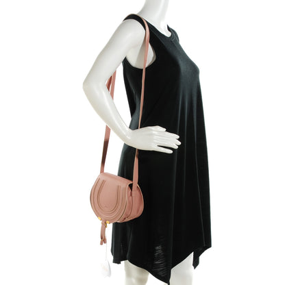 Chloe Grained Calfskin Small Marcie Saddle Bag Anemone Pink 2 of 8