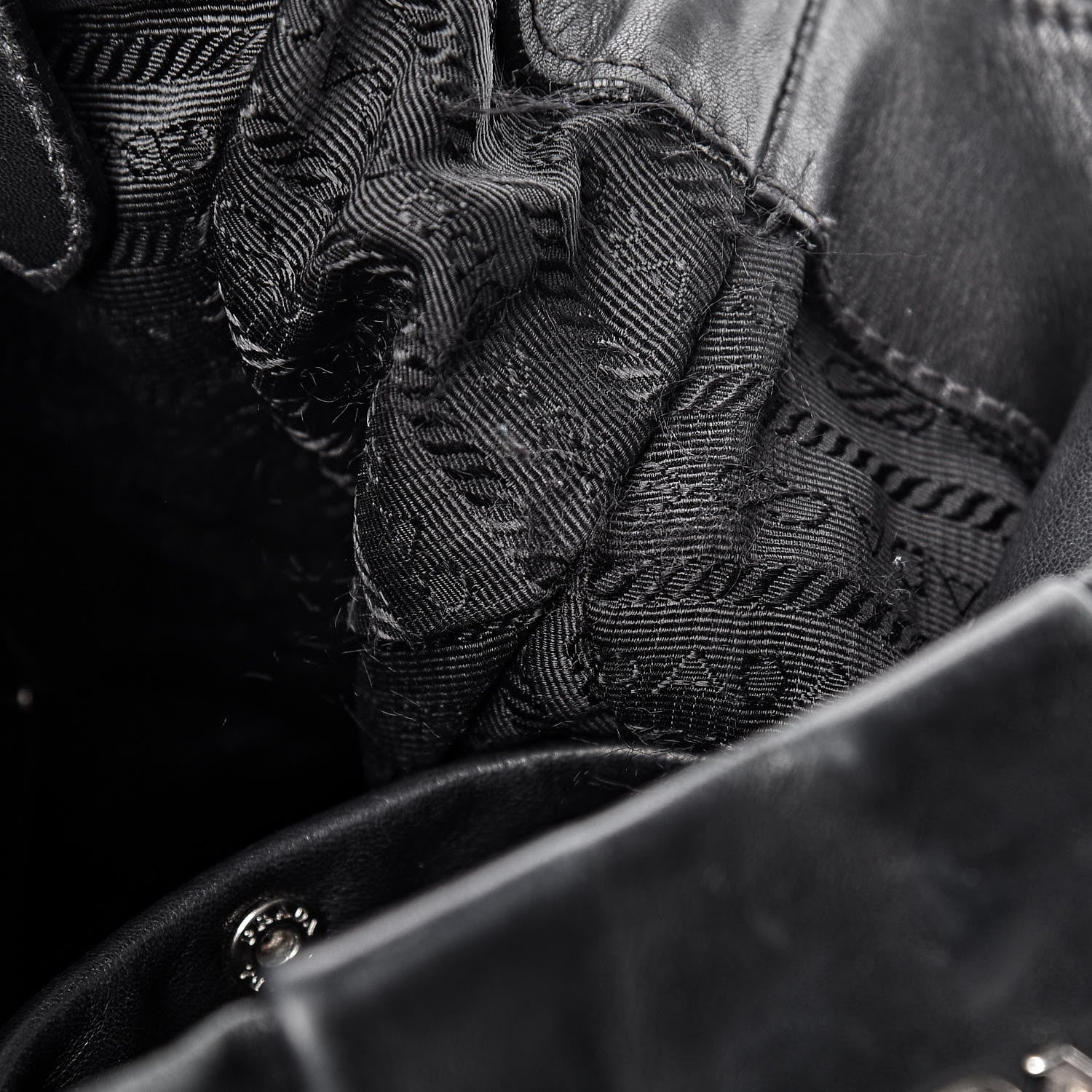 Prada Soft Calfskin Tote Black 8 of 13
