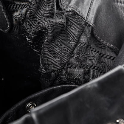 Prada Soft Calfskin Tote Black 8 of 13