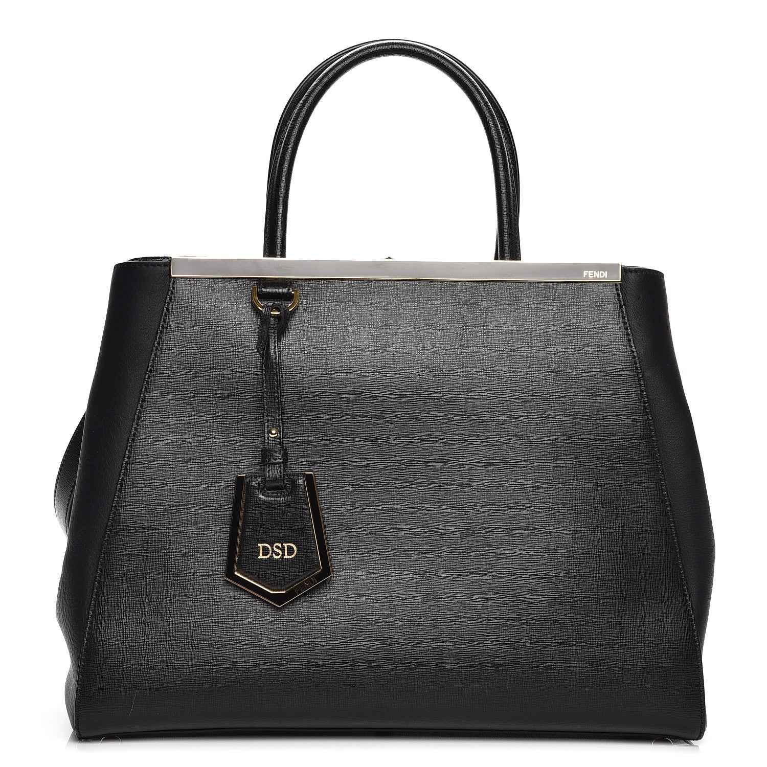 Fendi Vitello Elite Regular 2Jours Tote Black 1 of 11